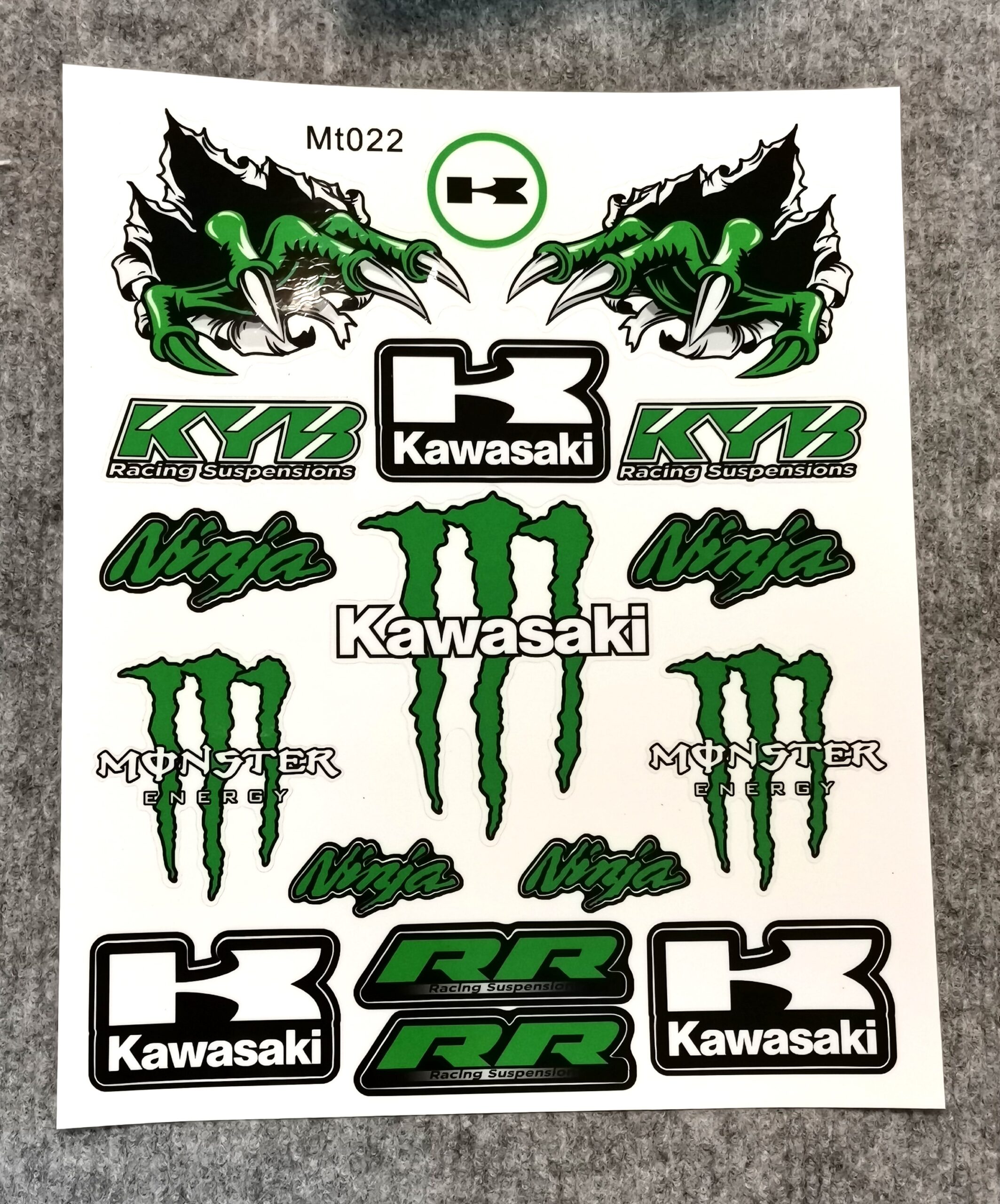 Стикери за мотор Kawasaki Ninja Monster Energy лепенки за каска