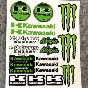 Стикери за мотор Kawasaki Ninja и Monster Energy с лепенки KYB