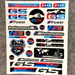 Стикери за мотор BMW GS Adventure и лепенки M Performance за каска