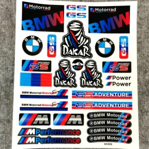 Комплект стикери BMW и лепенки за лаптоп с лога M Performance и Dakar