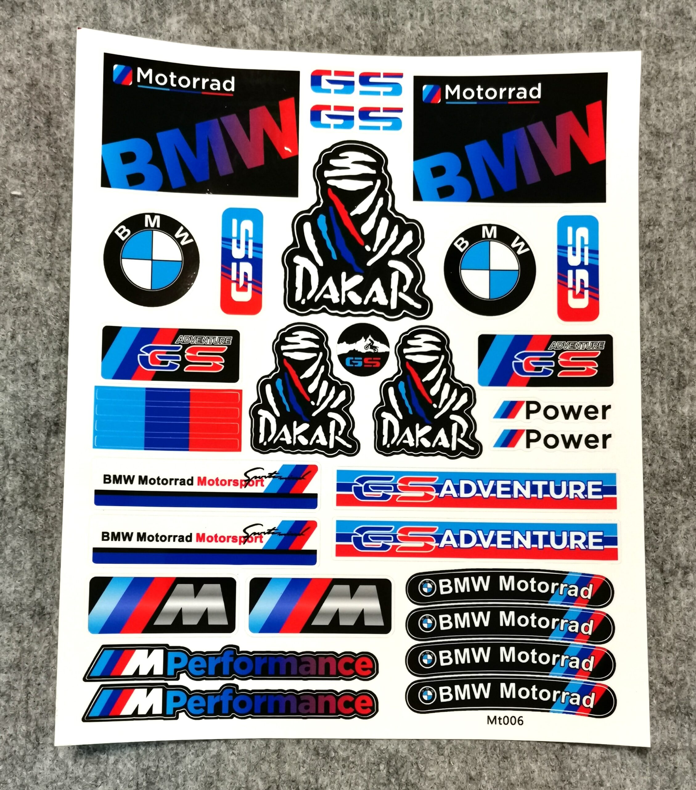 Комплект стикери BMW и лепенки за лаптоп с лога M Performance и Dakar