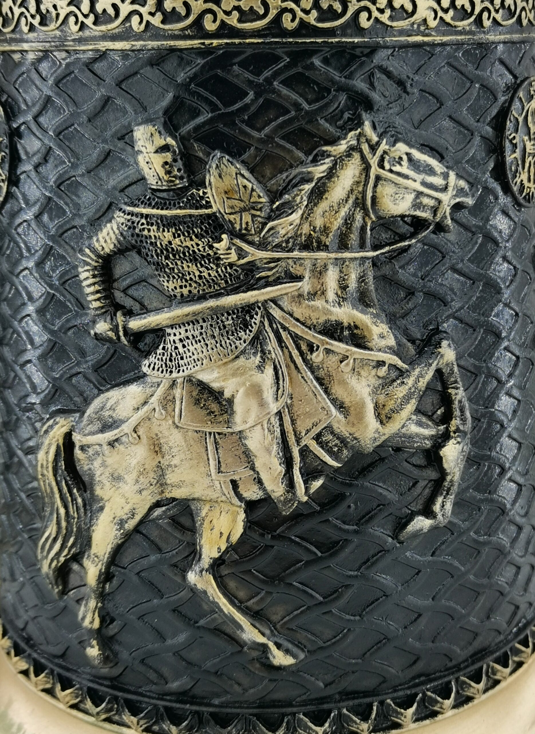 Рицарска халба за бира „Тамплиер“ – Масивна чаша с рицари - Image 3
