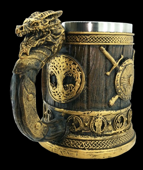 Халба за бира „Драконово съкровище“ с орнаменти - Image 3