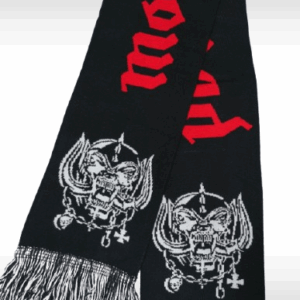 Двулицев плетен шал Motörhead с Warpig лого и ресни - Hover Image
