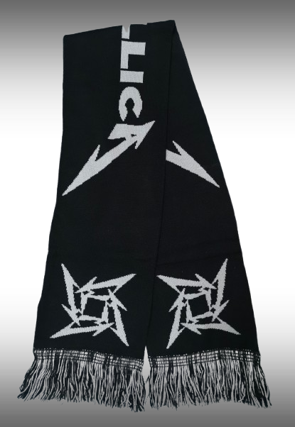 Двулицев плетен шал Metallica с Ninja Star лога - Image 3