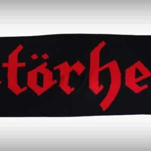 Плетен метъл шал Motörhead с червено лого и Warpig - Hover Image