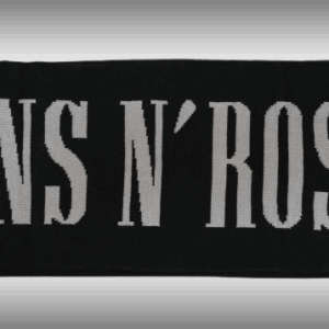Плетен рок шал Guns N' Roses двулицев модел с ресни - Hover Image