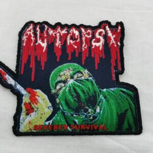 Нашивка Autopsy Severed Survival с хирург и нож за дет метъл фенове.