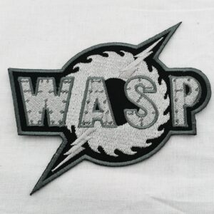 Бродирана нашивка W.A.S.P. с лого циркуляр лице