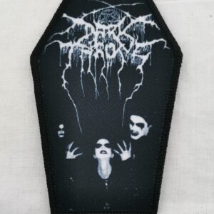 Текстилна нашивка Darkthrone Transilvanian Hunger с форма на ковчег и Fenriz.