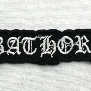 Нашивка Bathory бродирана с пентаграм и Бафомет
