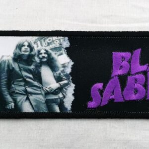 Black Sabbath нашивка за пришиване с Ози Озбърн и лилаво лого
