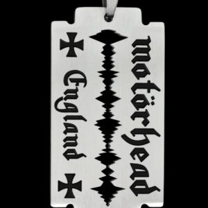 Мъжки медальон Motörhead бръснарско ножче от неръждаема стомана