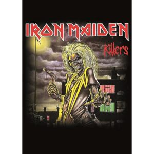 Плакат за стена Iron Maiden с Еди, държащ брадва под улична лампа от обложката на Killers