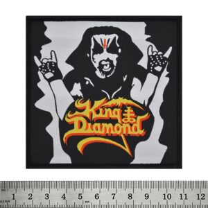 Нашивка King Diamond с образа му, логото и рогата