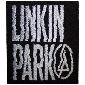 Квадратна нашивка Linkin Park с лого Hybrid Theory и символ войник.