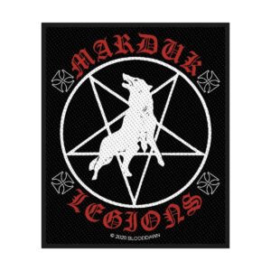 Оригинален везан пач Marduk с вълк, пентаграма и надпис Legions