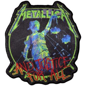 Нашивка Metallica And Justice for All с неонова Лейди Юстиция