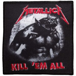 Бродирана нашивка Metallica Kill 'Em All с логото на групата и The Beast.