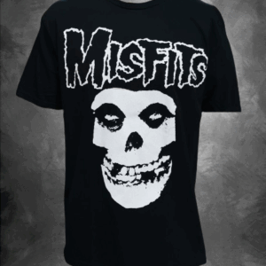 Пънк тениска Misfits с бял череп The Fiend