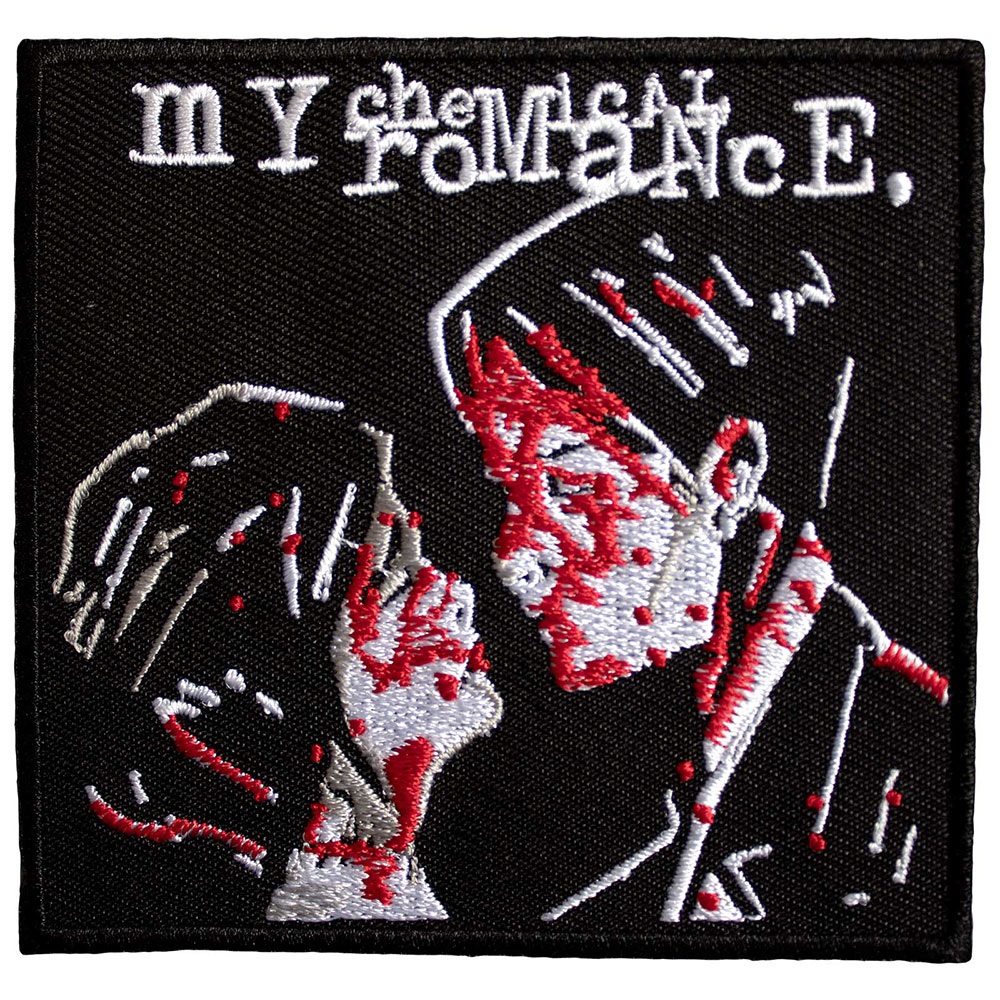 Бродирана нашивка My Chemical Romance с дизайн Three Cheers за рок якета.