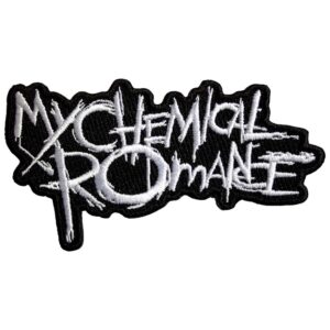 Текстилна нашивка My Chemical Romance с бяло лого