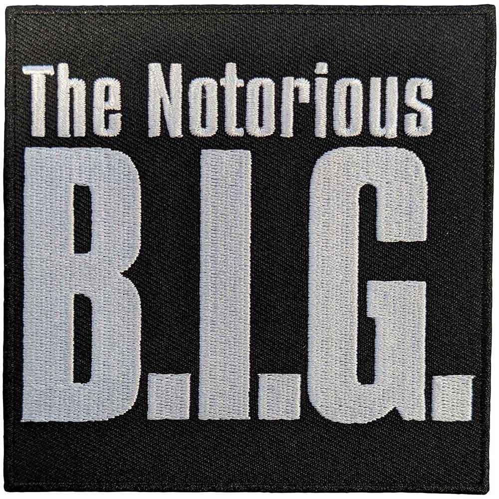 Нашивка на The Notorious B.I.G. с бродиран бял надпис