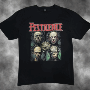 метъл тениска Pestilence Levels of Perception Черна тениска Pestilence с цветна щампа на албума "Levels of Perception".