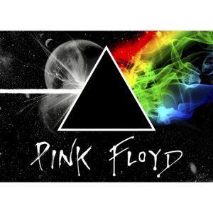 Плакат на Pink Floyd The Dark Side Of The Moon с призма и дъга