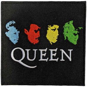 Оригинална нашивка на Queen с цветни лица на групата
