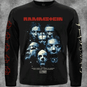 Мъжка черна блуза с дълъг ръкав Rammstein