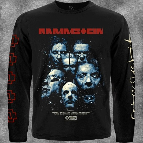 Мъжка черна блуза с дълъг ръкав Rammstein
