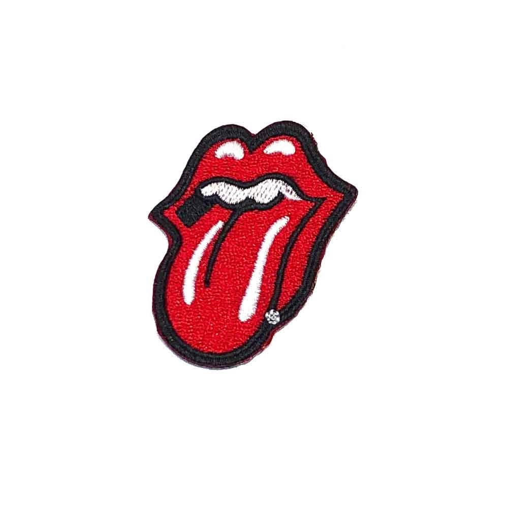 Бродирана нашивка с червено лого "Език и Уста" (Tongue and Lips) на The Rolling Stones