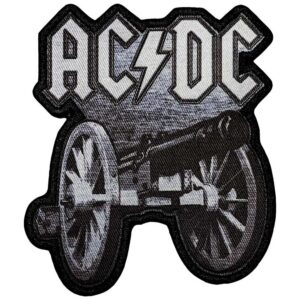 Бродирана нашивка AC/DC For Those About To Rock с историческо оръдие.