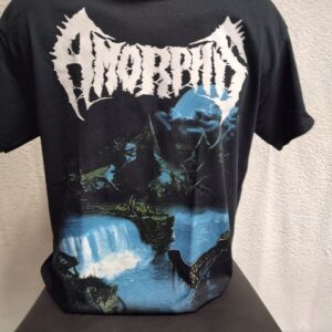 Черна метъл тениска Amorphis Tales from the Thousand Lakes с водопад и луна