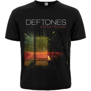 Черна метъл тениска на Deftones с обложката на албума Koi No Yokan