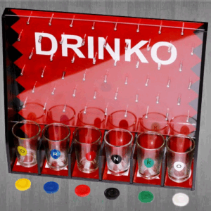 Алкохолна игра DRINKO лабиринт игра с 6 чаши за шотове