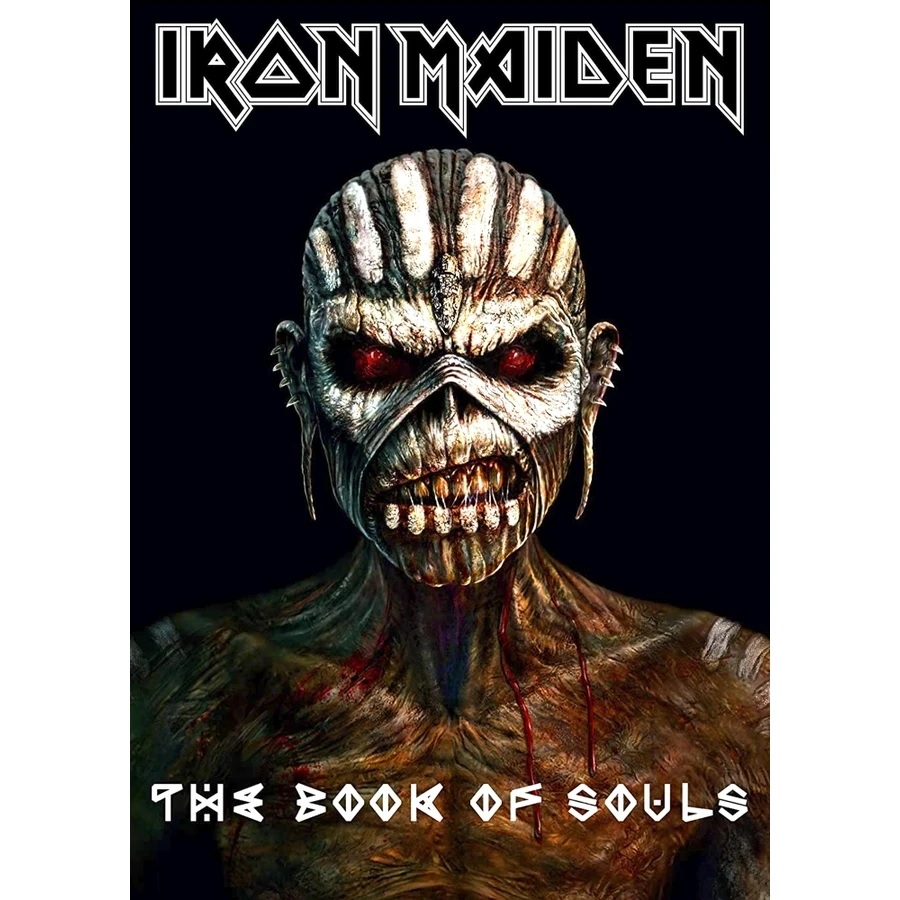 Плакат за стена Iron Maiden с Еди като шаман от обложката на The Book of Souls