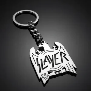 Стоманен ключодържател Slayer с изрязана форма на орел