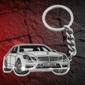 Ключодържател Mercedes E63 AMG – двустранен от стомана - Hover Image