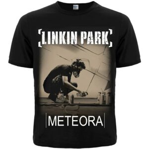 Рок тениска Linkin Park Meteora с Boris the Delta и спрей лого