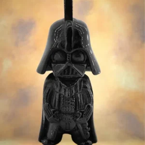 Черен стоманен медальон Darth Vader лицева част