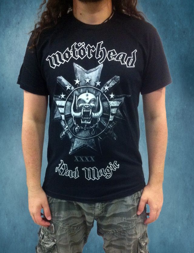 Метъл тениска Motörhead Bad Magic с логото Snaggletooth