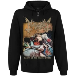 Плътен суичър Mayhem Dawn of the Black Hearts с цип отпред