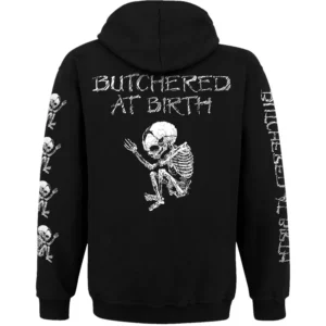 Ватиран суичър с цип на Cannibal Corpse – Butchered at Birth - Hover Image