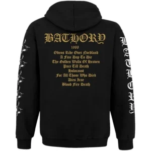 Суичър Bathory Blood Fire Death с цип и качулка - Hover Image