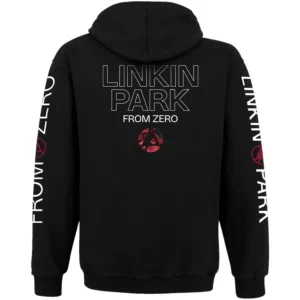 Ватиран суичър на Linkin Park From Zero с цип и качулка - Hover Image