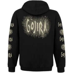 Ватиран суичър с цип на Gojira високо качество - Hover Image
