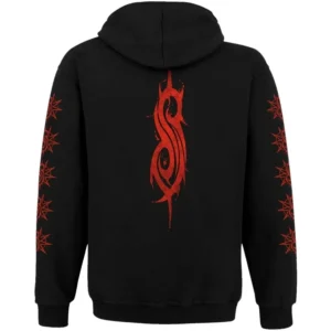 Ватиран суичър с цип на Slipknot с логото - Hover Image