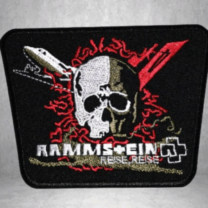 Бродирана нашивка Rammstein Reise Reise с череп и самолет